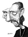 Cartoon: Danny Trejo (small) by manohead tagged caricatura,manohead,caricature