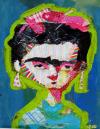 Cartoon: Frida Kahlo (small) by manohead tagged caricatura,caricature,manohead