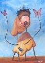 Cartoon: Salvador Dali (small) by manohead tagged caricatura,caricature,manohead