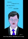 Cartoon: AM - Dutch Prime Minister (small) by Age Morris tagged dutchprimeminister,janpeterbalkenende,stillincharge,nomatterwhat,harrypotter,lookalike,janpeter,dutchpolitics