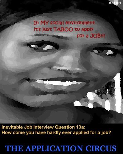 Cartoon: JobCircus_31 Social Taboo (medium) by MoArt Rotterdam tagged jobtoons,careertoons,applicationcircus,ambitious,newjob,jobinterview,jobhunt,jobsearch,socialenvironment,taboo,applyforjob,experience