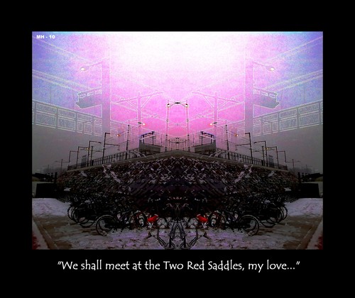 Cartoon: Meet at the Two Red Saddles (medium) by MoArt Rotterdam tagged secretlove,meeting,rendezvous,tworedsaddles