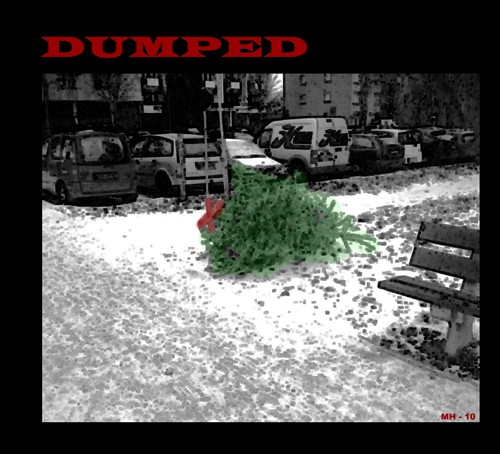 Cartoon: MH - Dumped no. Two (medium) by MoArt Rotterdam tagged dumped,stillife,afterchristmas,christmas,love