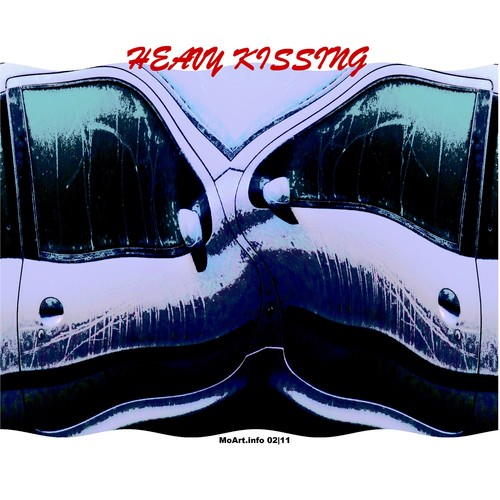 Cartoon: MH - Heavy Kissing! (medium) by MoArt Rotterdam tagged rotterdam,moart,moartcards,kus,kiss,kussen,kissing,heavy,zwaar,heavykissing,cars,autos