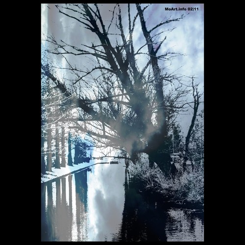 Cartoon: MH - Misty Morning 2 (medium) by MoArt Rotterdam tagged rotterdam,moart,moartcards,mist,misty,mistymorning,ochtend,morning,sloot,ditch