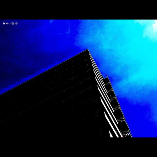 Cartoon: MH - The 7th Balcony (medium) by MoArt Rotterdam tagged rotterdam,building,gebouw,sky,lucht,balcony,balkon,darkness,donker