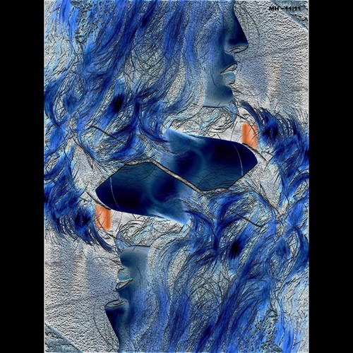 Cartoon: MH - The Blue Twins (medium) by MoArt Rotterdam tagged rotterdam,blue,blauw,twins,tweelingen,twinsisters,tweelingzussen