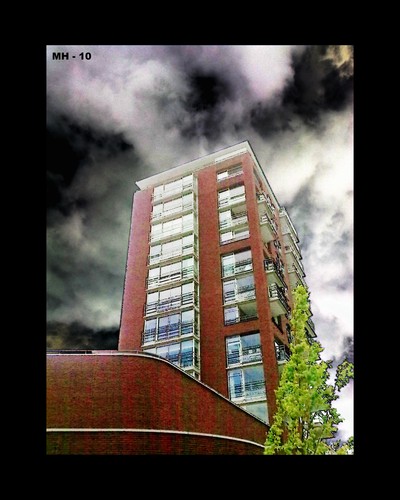 Cartoon: MH - The Building Storm (medium) by MoArt Rotterdam tagged fantasy,clouds,storm,building,buildingstorm,rotterdam