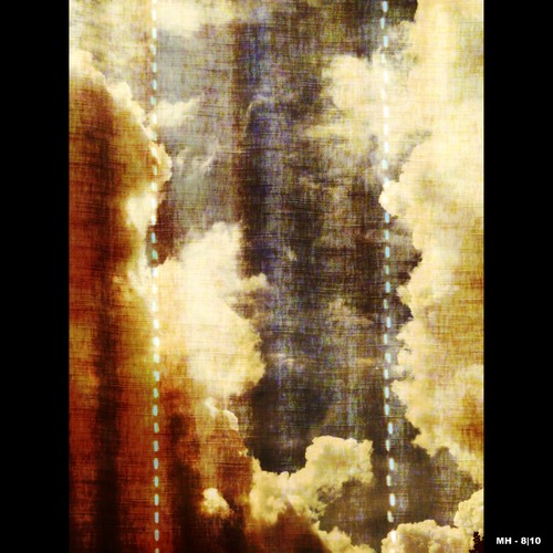 Cartoon: MH - Through the Curtains II (medium) by MoArt Rotterdam tagged rotterdam,cartains,gordijnen,clouds,wolken,photoblend,fotomix