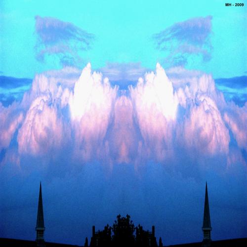Cartoon: MH - Two Towers (medium) by MoArt Rotterdam tagged photoshop,twotowers,clouds,cloudplay,church