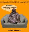 Cartoon: CouchYogi Resisting Yoga (small) by MoArt Rotterdam tagged yoga couchyogi resist yogatoons yogahumor yogaphilosophy
