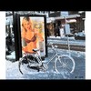 Cartoon: MH - Fancy a Ride!?! (small) by MoArt Rotterdam tagged rotterdam,snow,sneeuw,ride,ritje,sexy,lingerie,hotbabe,billboard,fiets,bike