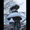 Cartoon: MH - The Gate 3 (small) by MoArt Rotterdam tagged rotterdam,gate,poort,church,kerk,hillegondakerk,hillegondachurch,sneeuw,snow