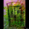 Cartoon: Mh - The Gate to Happiness (small) by MoArt Rotterdam tagged gate poort happiness geluk slot lock flowers bloemen fantasy real fotomix photoblend