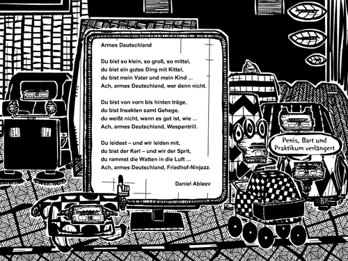 Cartoon: armes deutschland (medium) by bob schroeder tagged deutschland,deutsche,ninjazz,poetry