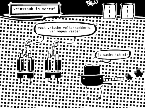 Cartoon: Vapen (medium) by bob schroeder tagged vapen,evali,vaping,sickness,krankheit,rauchen,dampfen,feinstaub,gesundheit