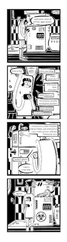 Cartoon: Ypidemi Internet Of Things (medium) by bob schroeder tagged internet,of,things,fridge,device,ai,assistent,net,arms,weaponry,comics,ypidemi