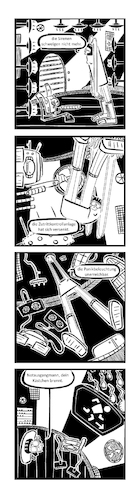Cartoon: Ypidemi Notausgang (medium) by bob schroeder tagged notausgang,kontrolle,panikbeleuchtung,comic,ypidemi