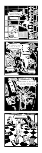 Cartoon: Ypidemi Virtual Shopping (medium) by bob schroeder tagged virtual,shopping,3d,mall,virtuell,einkaufen,shop,ypidemi,avatar,comic