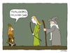 Cartoon: Kleiner Hobbit auf norddeutsch (small) by Huse Fack tagged hobbit,tolkien,mittelerde