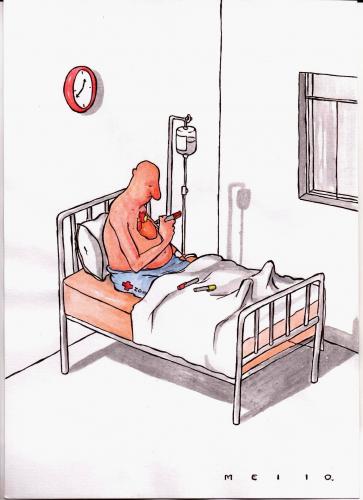 Cartoon: Hospital (medium) by Mello tagged hospital,desease