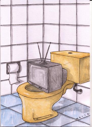 Cartoon: TV (medium) by Mello tagged cartoon