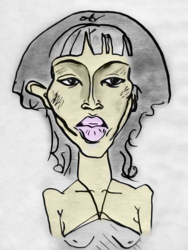 Cartoon: Naomi Campbell (medium) by Vidal tagged naomi,campbell