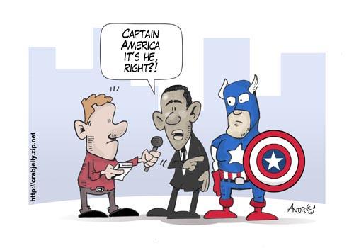 Cartoon: America (medium) by andre tagged political,joke,obama,usa