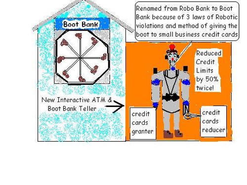 Cartoon: Boot Bank (medium) by Laisseraller tagged cards,credit,banking