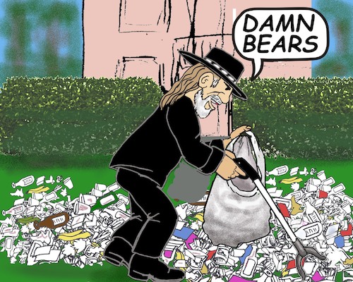 Cartoon: Damn Bears (medium) by saltpppr tagged do,napkin,sketches