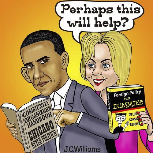 Cartoon: Obama Foreign Policy (medium) by saltpppr tagged barack,obama,politics,politicians,political