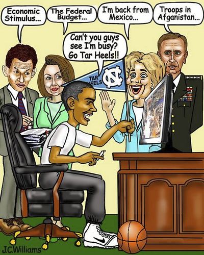 Cartoon: Obama Cartoons (medium) by saltpppr tagged barack,obama,politics