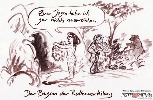 Cartoon: Gender-Ursprung (medium) by preissaude tagged gender,ursprung,sexualität,darwin