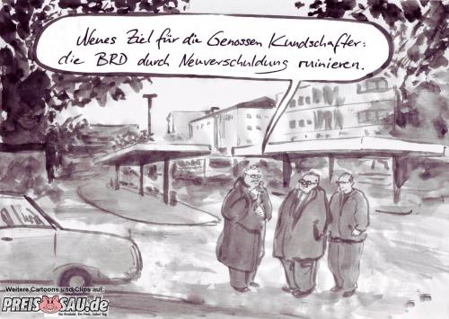 Cartoon: Geschichte (medium) by preissaude tagged geschichte,stasi
