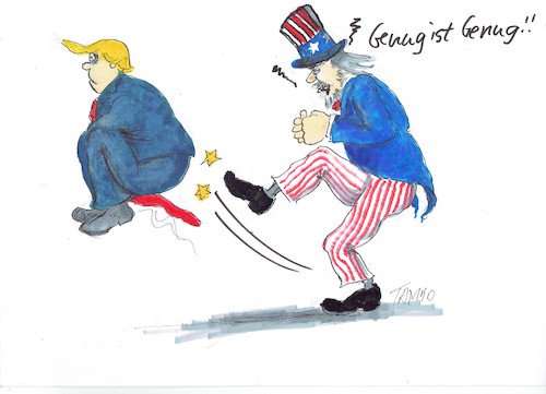 Cartoon: Uncle Sam (medium) by Skowronek tagged trump,republikaner,demokraten,wahlen,senat,kongress,ukraine,russland,syrien