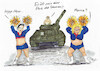 Cartoon: Alice und Sahra (small) by Skowronek tagged shara,wagenknecht,alice,schwarzer,putin,panzer,skowronek,cartoon,karikatur,ukraine,russland,krieg