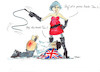 Cartoon: Brexit (small) by Skowronek tagged theresa,may,grossbritanien,brexit,eu