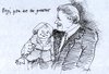 Cartoon: Deutsch Amerikanische Freunde (small) by Skowronek tagged merkel,schwarzenegger