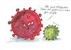 Cartoon: Omikron (small) by Skowronek tagged corona,virus,karneval,tot,bütt,köln,party,omikron,impfen,skowronek,cartoon