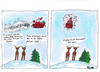 Cartoon: Globalisierung (small) by Skowronek tagged globalisierung,weihnachten,weihnachtsmann,rehntiere,schlitten,schnee
