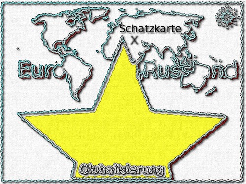 Cartoon: X Schatzkarte (medium) by Nikklaus tagged globalisierung,schatzkarte,mrx,stern,europa,amerika,russland