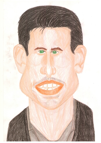 Cartoon: Tom Cruise (medium) by paintcolor tagged hollywood,famous,actor,cruise,tom,caricature