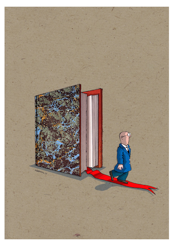 Cartoon: Buch5 (medium) by Mehmet Karaman tagged buch,literatur