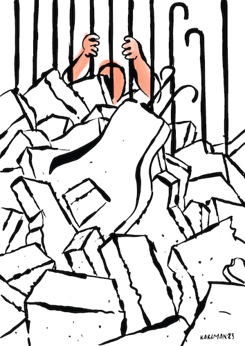Cartoon: Erdbeben4 (medium) by Mehmet Karaman tagged erdbeben