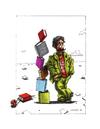 Cartoon: Bücher (small) by Mehmet Karaman tagged buch,leser,landschaft