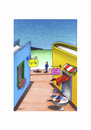 Cartoon: Cafe Poesie (small) by Mehmet Karaman tagged cafe,poesie,meer,strand