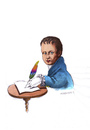 Cartoon: Heinrich von Kleist (small) by Mehmet Karaman tagged literatur