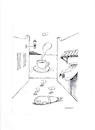 Cartoon: Kaffee Bodrum (small) by Mehmet Karaman tagged kaffee,bodrum,meer,literatür