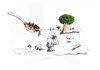 Cartoon: Landschaft-2 (small) by Mehmet Karaman tagged landschaft,baum