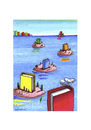 Cartoon: Lese-Insel (small) by Mehmet Karaman tagged literatur,bücher,insel